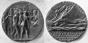 Sunk Prints: La medaille commemorative allemande du torpillage du Lusitania'