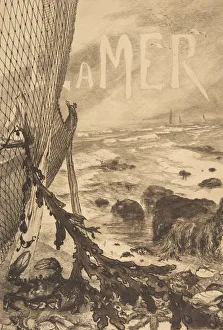 Bracquemond Felix Prints: La Mer, 1850-1914. Creator: Felix Bracquemond
