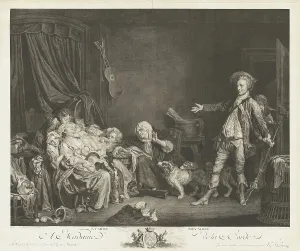 Loving Prints: La mére bienaimée (The Well-Loved Mother), 1775. Creator: Jean Massard