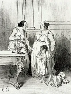Romans Prints: La Mère des Gracques, 1842. Creator: Honore Daumier