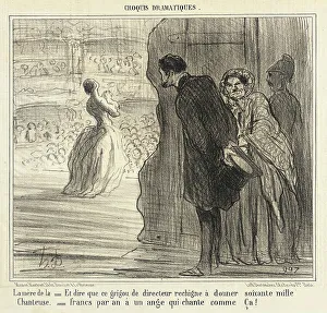 Complaining Prints: La mère de la chanteuse, 1856. Creator: Honore Daumier