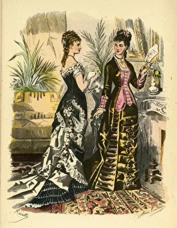 Penguin Prints: La Mode Illustree, 1878, 1943. Creator: Unknown