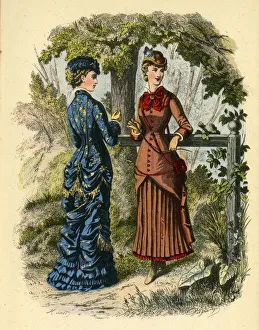 Penguin Prints: La Mode Illustree, 1880, 1943. Creator: Unknown