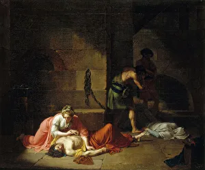 Chains Prints: La Mort d'Agis, 1789. Creator: Nicolas Andre Monsiau