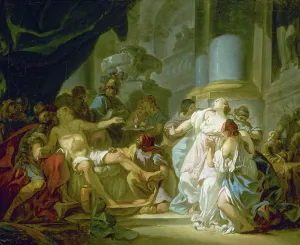 Death Sentence Prints: La Mort de Sénèque, 1773. Creator: Jacques-Louis David