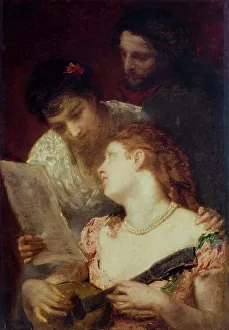 La musique (music party), 1874. Creator: Mary Cassatt