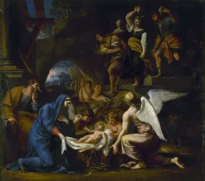 Manger Prints: La Nativité, 1652. Creator: Charles Poerson