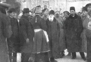 La Nouvelle Europe; Ukraine et Finlande, mars 1918; Le professeur Hrouchevsky... 1918. Creator: Unknown
