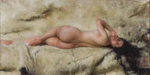 Torino Prints: La nuda, 1896. Creator: Grosso, Giacomo (1860-1938)