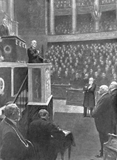 Addressing Prints: La Paix Victorieuse; La reception de M Wilson a la Chambre Francais: Le president Wilson