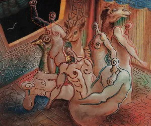 Surrealism Prints: La partenza della colomba (The departure of the dove)