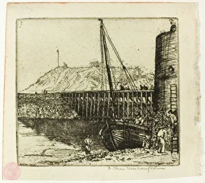 La Passerelle, Boulogne, 1902. Creator: Donald Shaw MacLaughlan