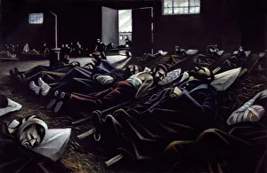 Bandage Collection: La Patrie, 1916. Creator: CRW Nevinson