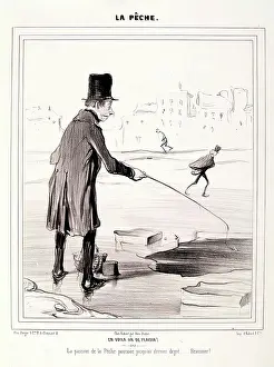 Aberdeen Art Gallery Museums Prints: La Peche. En Voila un de Plaisir!, 1841 Creator: Honore Daumier