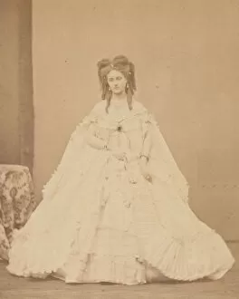 Countess De Castiglione Collection: La peignoir plisie, 1860s. Creator: Pierre-Louis Pierson
