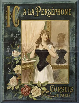 Bikini Prints: A la Perséphone. Corsets de Paris, 1889. Creator: Anonymous