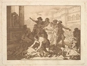 Philistine Prints: La Peste chez les Philistins (Plague Among the Philistines), in an album containing R