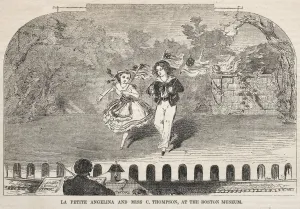 La Petite Angelina and Miss C. Thompson, at the Boston Museum, 1859. Creator: Winslow Homer