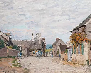 La Petite Place - La Rue du Village, 1874. Creator: Alfred Sisley