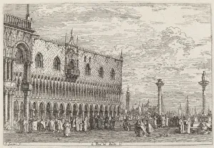 La Piera del Bando. V. c. 1735 / 1746. Creator: Canaletto