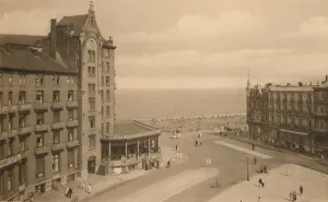 Coastal Resort Gallery: La Place Publique, (Town Square), c1900. Creator: Unknown