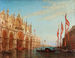 Chiesa Doro Prints: La place Saint-Marc, inondation de 1863