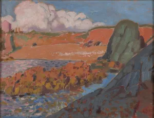 Maurice 1870 1943 Prints: La plage rouge, 1901. Creator: Denis, Maurice (1870-1943)