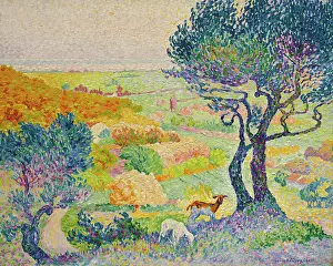 Seashore Prints: La Plaine de Bormes, 1907. Creator: Cross, Henri Edmond (1856-1910)