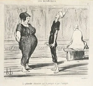 La planche démontree par le prècepte... 19th century. Creator: Honore Daumier
