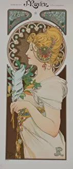 Mucha Gallery: La Plume, 1899. Creator: Mucha, Alfons Marie (1860-1939)