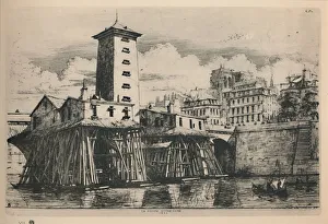 Meryon Prints: La Pompe Notre-Dame (9th State)