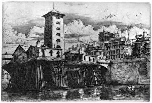 La Pompe Notre-Dame, c1841-1868 (1924). Artist: Charles Meryon