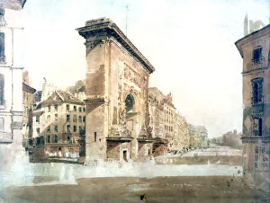 Seine Saint Denis Prints: La Porte St Denis, Paris, 1800. Artist: Thomas Girtin