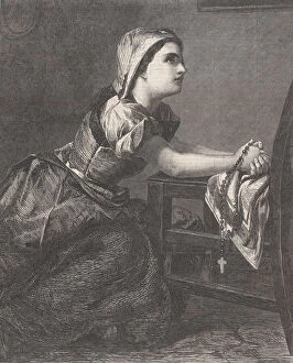 Gustav Gallery: La Prière (The Prayer), from 'Illustrated London News', March 2, 1867