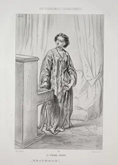 La Prima Dona. Creator: Paul Gavarni (French, 1804-1866)