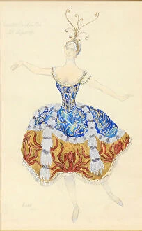 Fokine Collection: La Princesse Enchantee. Costume design for the ballet The Sleeping Princess, 1921