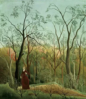Henri Julien Félix 1844 1910 Collection: La Promenade dans la foret (The walk in the forest), c. 1886