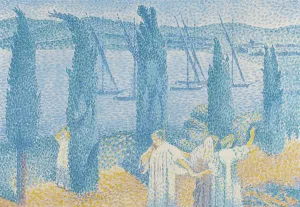 La Promenade Ou Les Cypres, 1897. Creator: Henri-Edmond Cross