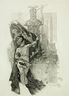 Modesty Prints: La Pudeur de Sodome, 1888. Creator: Félicien Rops