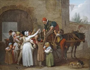 Misery Prints: La queue au lait (The queue for milk), c.1796. Creator: Boilly, Louis-Léopold (1761-1845)