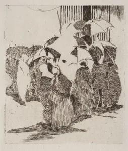 La queue davant la boucherie. Creator: Edouard Manet (French, 1832-1883)