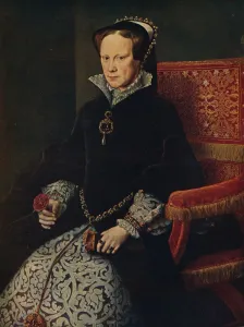 Aureliano De Beruete Gallery: La Reina Maria De Inglaterra, (Mary Tudor, Queen of England), 1554, (c1934). Artist: Antonis Mor