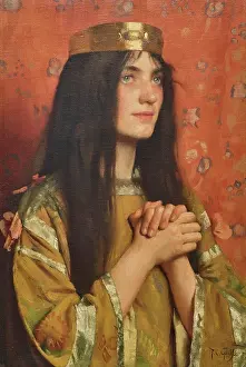 Franks Prints: La reine Clotilde, 1905. Creator: Gotch, Thomas Cooper (1854-1931)