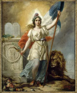 Colin Alexandre Marie Prints: La République, esquisse pour le concours de 1848, 1848. Creator: Alexandre-Marie Colin