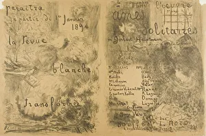 Transformation Prints: La Revue Blanche Transformed and Solitary Souls, 1893. Creator: Edouard Vuillard