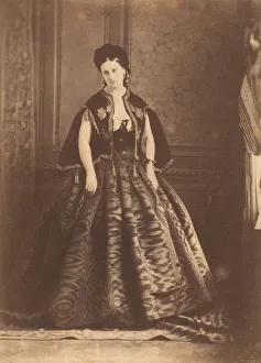 Virginia Prints: La robe de moire, 1860s. Creator: Pierre-Louis Pierson