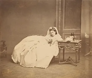 Virginia Prints: La robe de soie, 1860s. Creator: Pierre-Louis Pierson