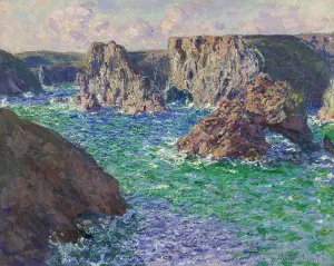 Waves Prints: La Roche Guibel, Port-Domois, 1886. Creator: Monet, Claude (1840-1926)
