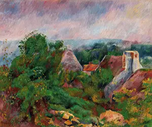 Storm Cloud Prints: La Roche Guyon, 1885 - 1886. Creator: Pierre-Auguste Renoir