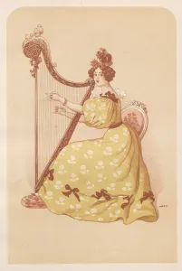 Each With A Tissue Paper Guard Prints: La Romance, 1898. Creator: Auguste Roedel (French, 1859-1900); Imprimerie Champenois